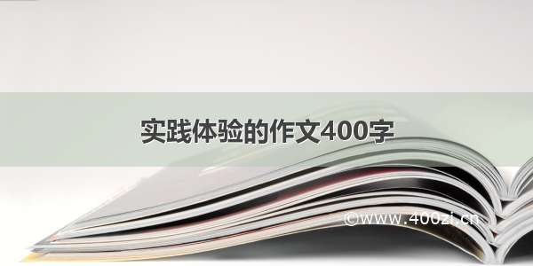 实践体验的作文400字