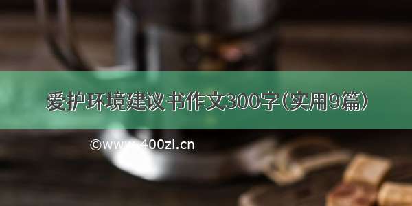 爱护环境建议书作文300字(实用9篇)