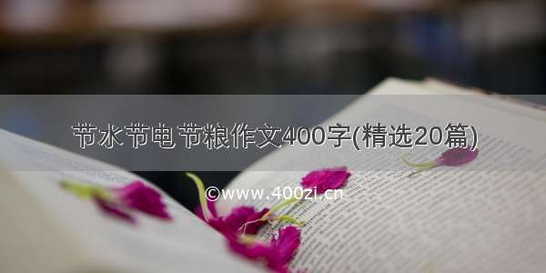 节水节电节粮作文400字(精选20篇)