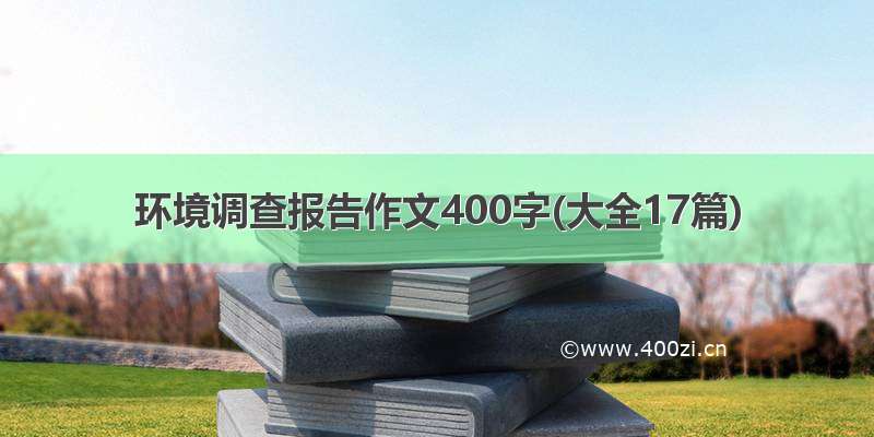 环境调查报告作文400字(大全17篇)