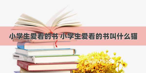 小学生爱看的书 小学生爱看的书叫什么猫