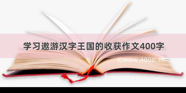 学习遨游汉字王国的收获作文400字