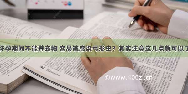 怀孕期间不能养宠物 容易被感染弓形虫？其实注意这几点就可以了