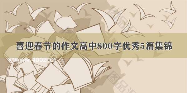 喜迎春节的作文高中800字优秀5篇集锦