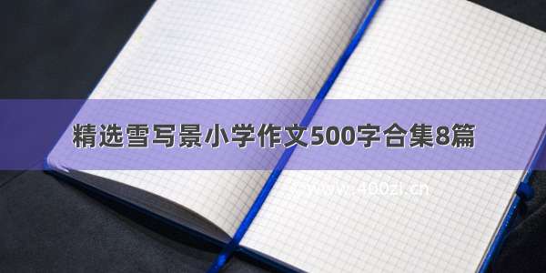 精选雪写景小学作文500字合集8篇