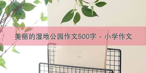 美丽的湿地公园作文500字 - 小学作文