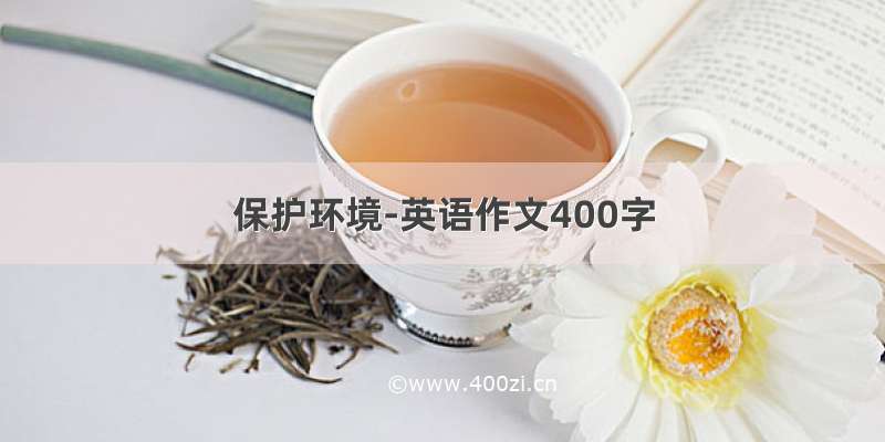 保护环境-英语作文400字