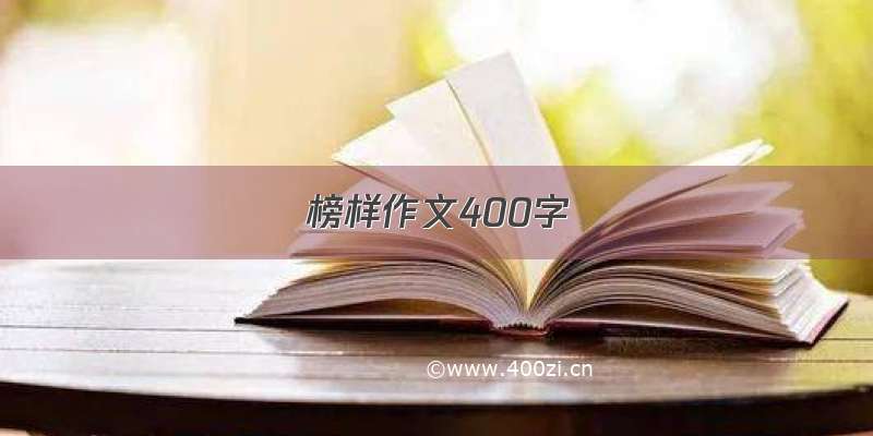 榜样作文400字