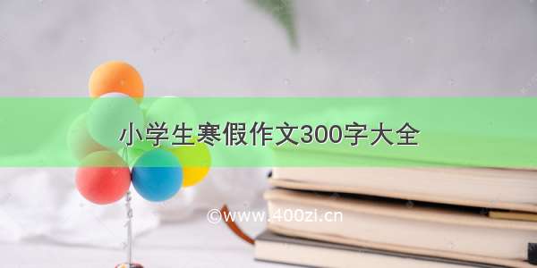 小学生寒假作文300字大全