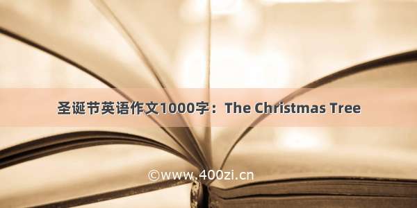 圣诞节英语作文1000字：The Christmas Tree