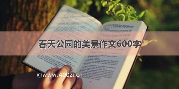 春天公园的美景作文600字