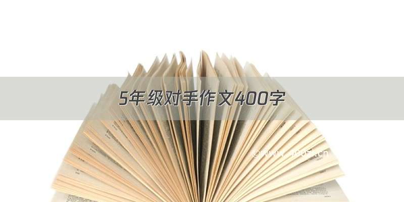 5年级对手作文400字