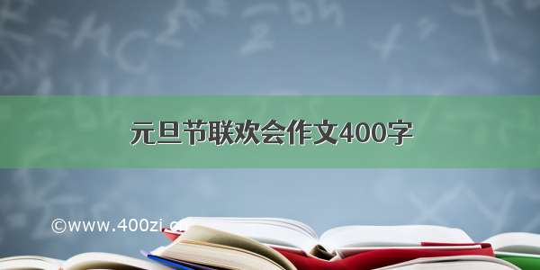 元旦节联欢会作文400字