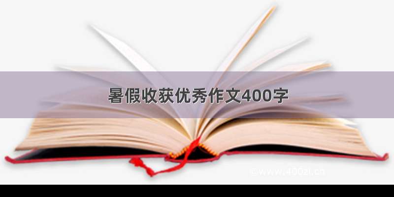 暑假收获优秀作文400字