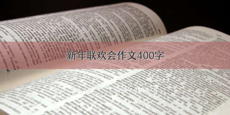 新年联欢会作文400字