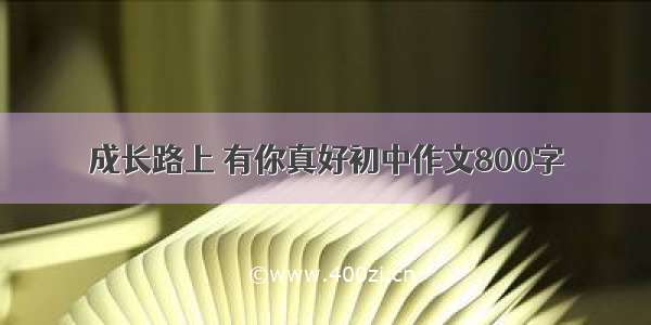 成长路上 有你真好初中作文800字