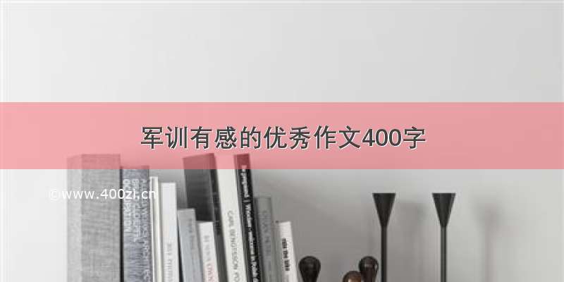 军训有感的优秀作文400字